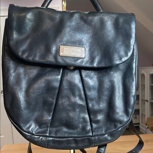Marc Jacobs Black Leather Backpack